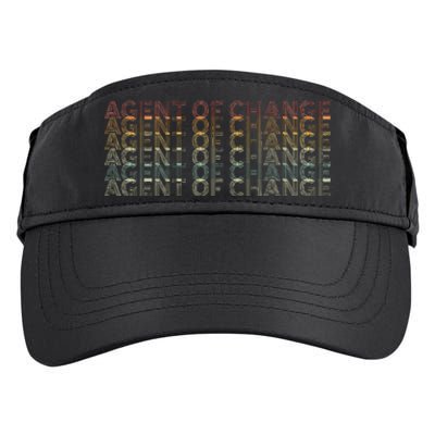 Retro 70s Agent Of Change Job Title Adult Drive Performance Visor