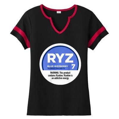 Ryz 7 Blue Rizzberry To Rizz Packets Ladies Halftime Notch Neck Tee