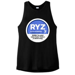 Ryz 7 Blue Rizzberry To Rizz Packets Ladies PosiCharge Tri-Blend Wicking Tank