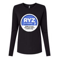 Ryz 7 Blue Rizzberry To Rizz Packets Womens Cotton Relaxed Long Sleeve T-Shirt