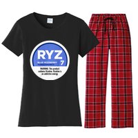 Ryz 7 Blue Rizzberry To Rizz Packets Women's Flannel Pajama Set