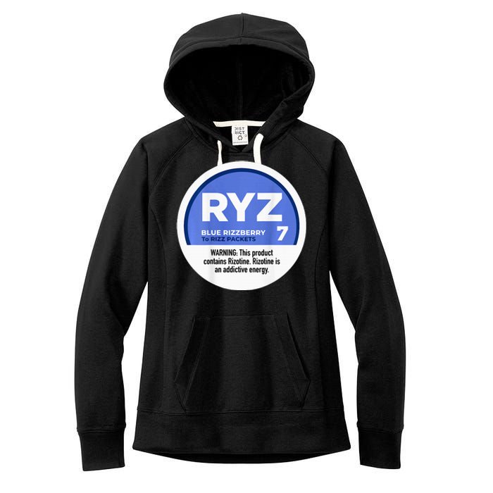 Ryz 7 Blue Rizzberry To Rizz Packets Women's Fleece Hoodie