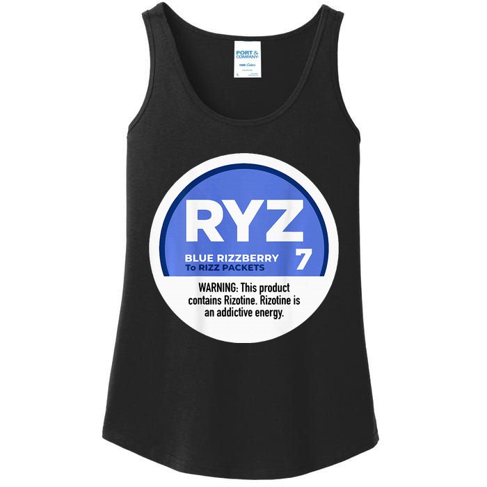 Ryz 7 Blue Rizzberry To Rizz Packets Ladies Essential Tank