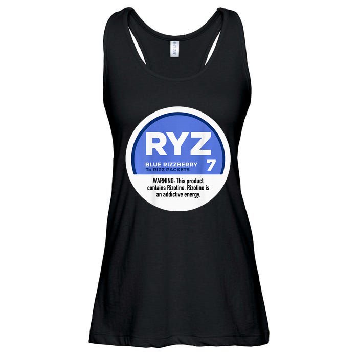 Ryz 7 Blue Rizzberry To Rizz Packets Ladies Essential Flowy Tank