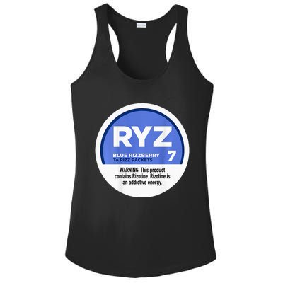 Ryz 7 Blue Rizzberry To Rizz Packets Ladies PosiCharge Competitor Racerback Tank