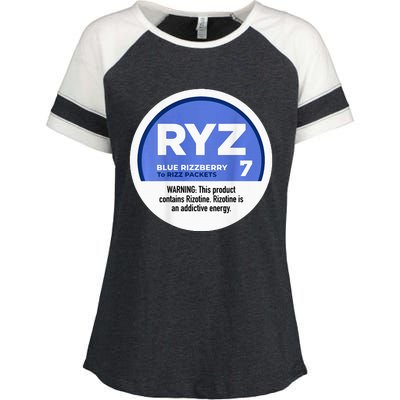 Ryz 7 Blue Rizzberry To Rizz Packets Enza Ladies Jersey Colorblock Tee