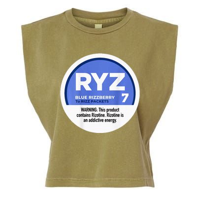 Ryz 7 Blue Rizzberry To Rizz Packets Garment-Dyed Women's Muscle Tee