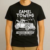 Retro 70s Camel Towing Services Vintage Tow Truck Driver T-Shirt