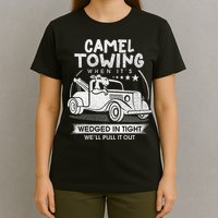 Retro 70s Camel Towing Services Vintage Tow Truck Driver T-Shirt