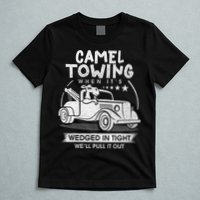 Retro 70s Camel Towing Services Vintage Tow Truck Driver T-Shirt