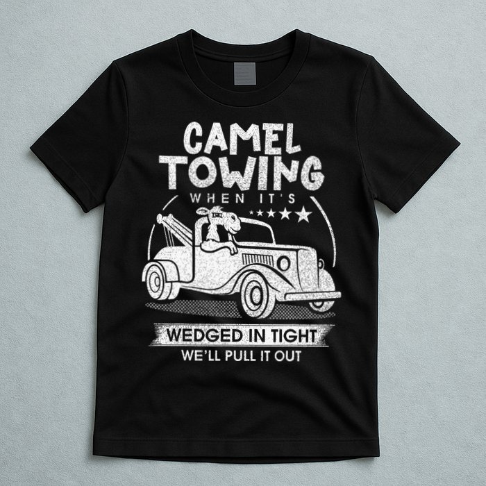 Retro 70s Camel Towing Services Vintage Tow Truck Driver T-Shirt