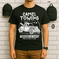Retro 70s Camel Towing Services Vintage Tow Truck Driver T-Shirt