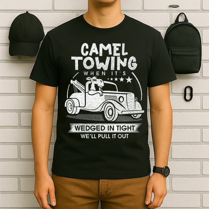 Retro 70s Camel Towing Services Vintage Tow Truck Driver T-Shirt