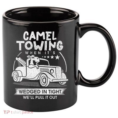 Retro 70s Camel Towing Services Vintage Tow Truck Driver 11oz C Handle Ceramic Mug