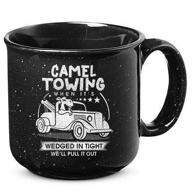 Retro 70s Camel Towing Services Vintage Tow Truck Driver 15oz Campfire Ceramic Mug