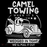 Retro 70s Camel Towing Services Vintage Tow Truck Driver Poster