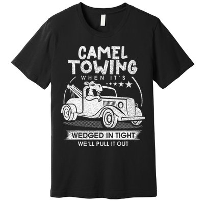 Retro 70s Camel Towing Services Vintage Tow Truck Driver Premium T-Shirt