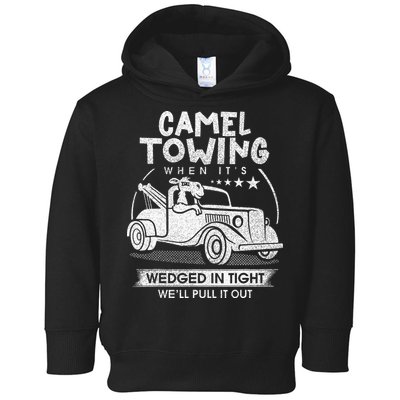 Retro 70s Camel Towing Services Vintage Tow Truck Driver Toddler Hoodie