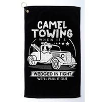 Retro 70s Camel Towing Services Vintage Tow Truck Driver Golf Towel