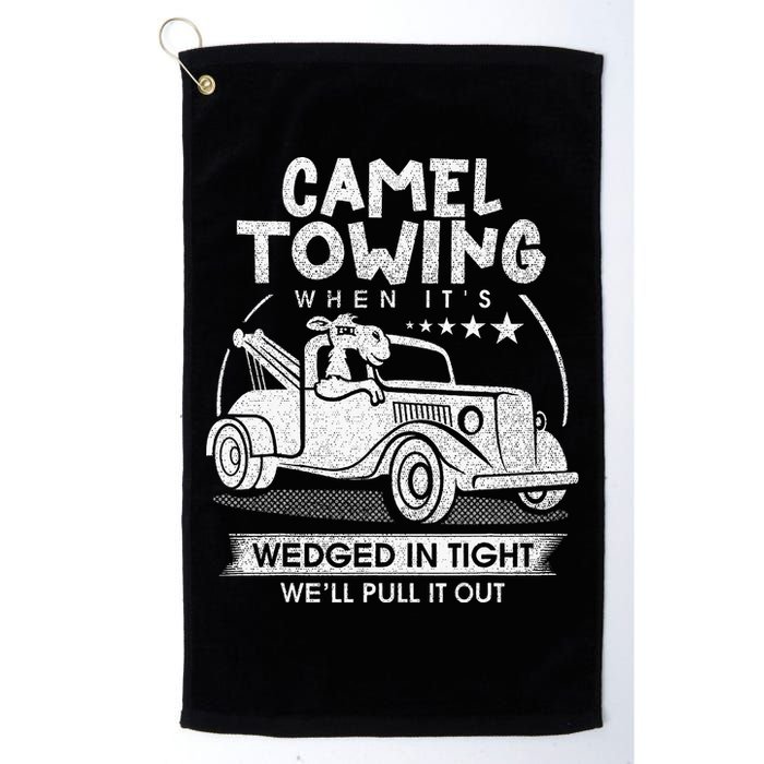 Retro 70s Camel Towing Services Vintage Tow Truck Driver Golf Towel