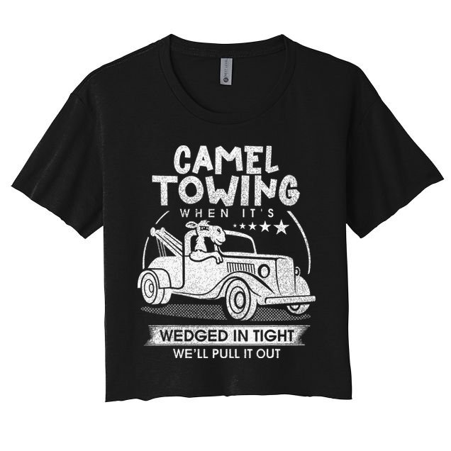 Retro 70s Camel Towing Services Vintage Tow Truck Driver Crop Top