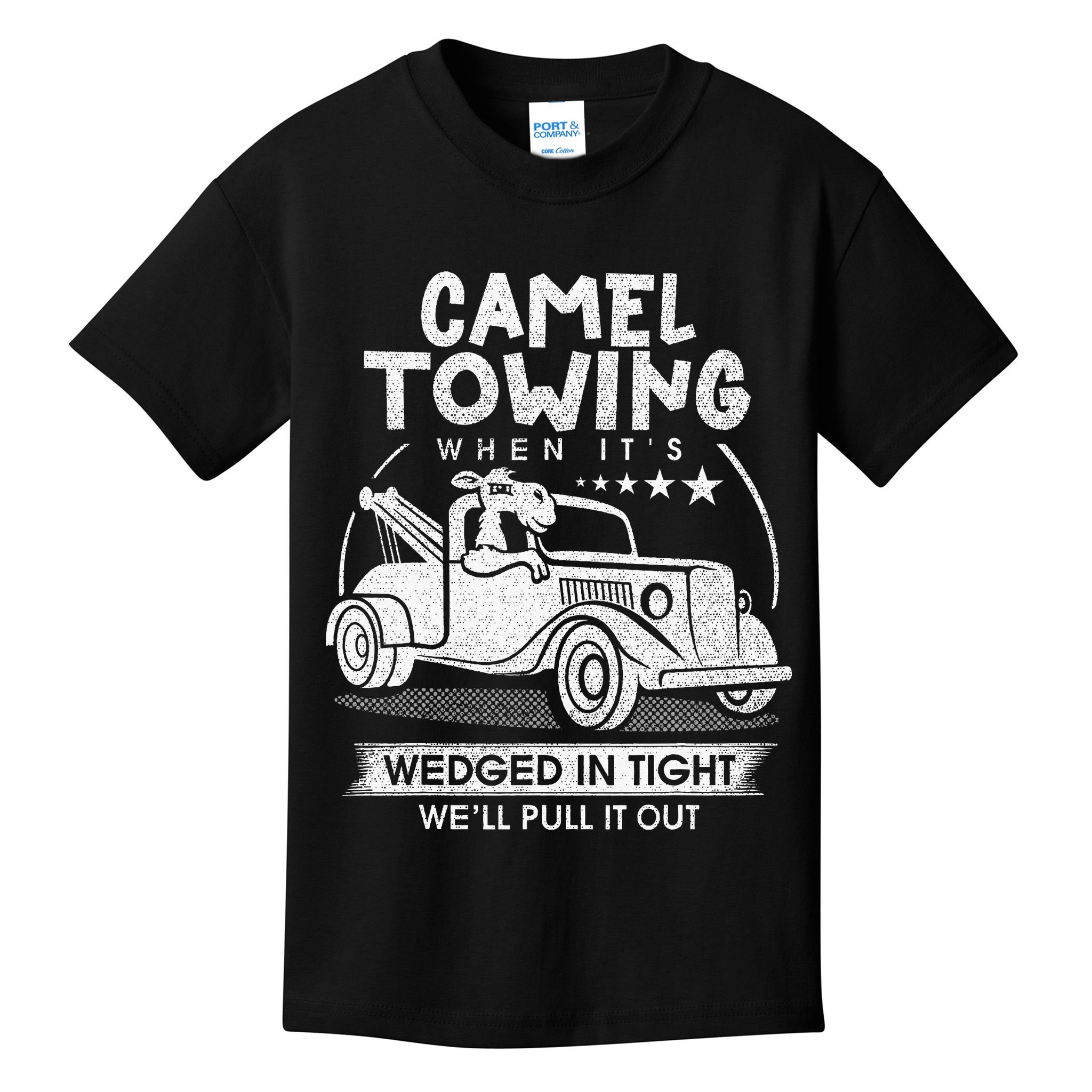 Retro 70s Camel Towing Services Vintage Tow Truck Driver Kids T-Shirt
