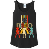 Retro 70s Disco Gifts Vintage Dancing Disco Ball Ladies Essential Tank