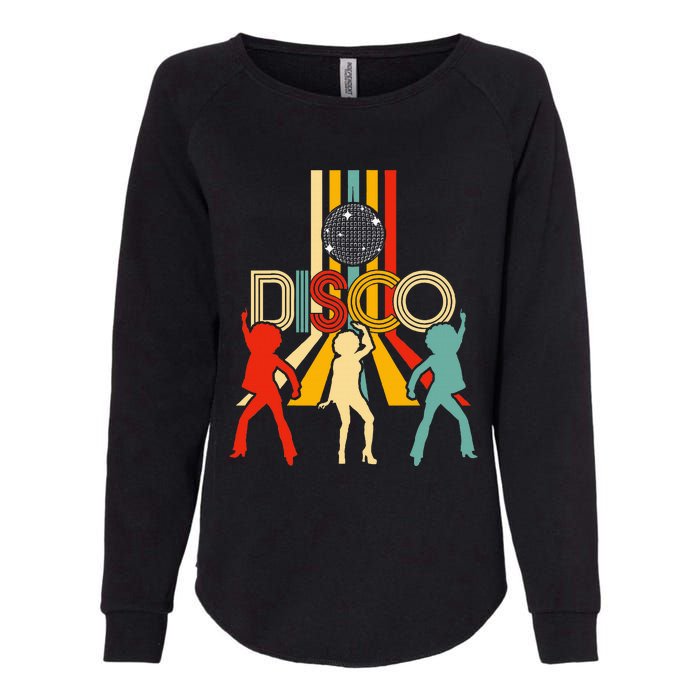 Retro 70s Disco Gifts Vintage Dancing Disco Ball Womens California Wash Sweatshirt