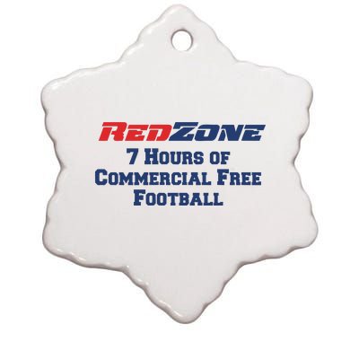 Redzone 7 Hours Of Commercial Free Football Ceramic Star Ornament