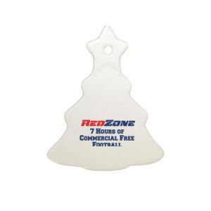 Redzone 7 Hours Of Commercial Free Football Ceramic Tree Ornament