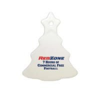 Redzone 7 Hours Of Commercial Free Football Ceramic Tree Ornament