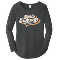 Retro 70s Hello Summer Happy Last Day Of School Teacher Women's Perfect Tri Tunic Long Sleeve Shirt