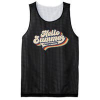 Retro 70s Hello Summer Happy Last Day Of School Teacher Mesh Reversible Basketball Jersey Tank