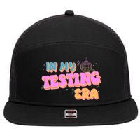 Retro 70's In My Testing Era School Test Time 7 Panel Mesh Trucker Snapback Hat
