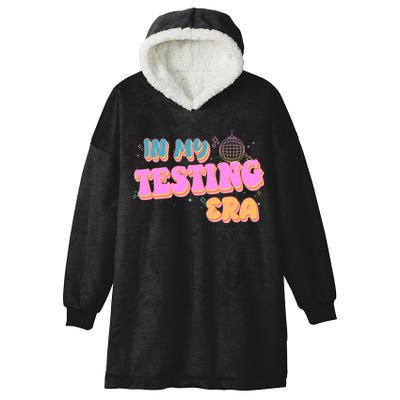 Retro 70's In My Testing Era School Test Time Hooded Wearable Blanket