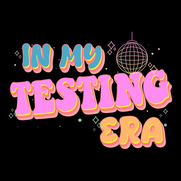 Retro 70's In My Testing Era School Test Time Drawstring Bag
