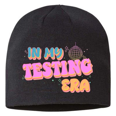 Retro 70's In My Testing Era School Test Time Sustainable Beanie