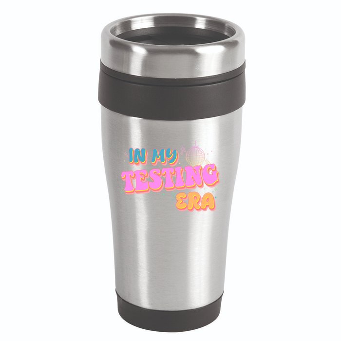 Retro 70's In My Testing Era School Test Time 16oz Travel Tumbler