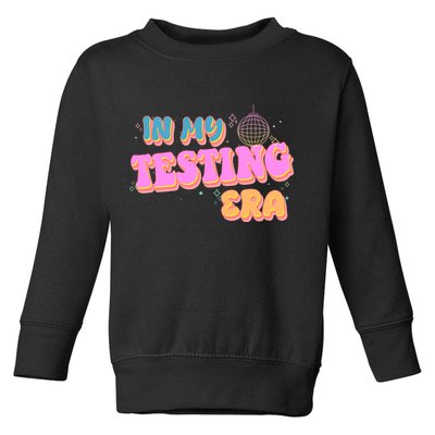 Retro 70's In My Testing Era School Test Time Toddler Sweatshirt