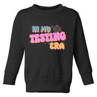 Retro 70's In My Testing Era School Test Time Toddler Sweatshirt