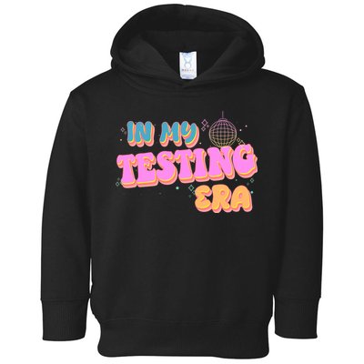 Retro 70's In My Testing Era School Test Time Toddler Hoodie