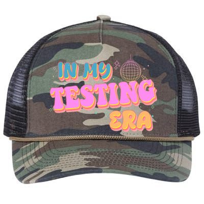 Retro 70's In My Testing Era School Test Time Retro Rope Trucker Hat Cap