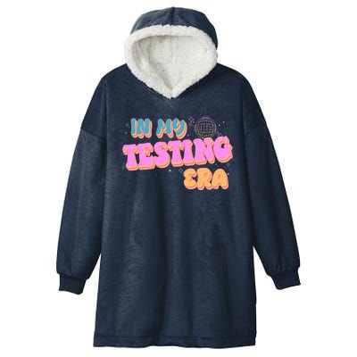 Retro 70's In My Testing Era School Test Time Hooded Wearable Blanket