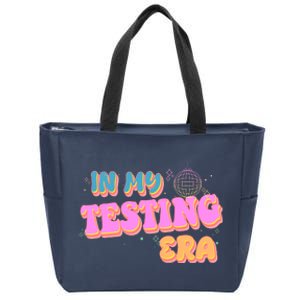 Retro 70's In My Testing Era School Test Time Zip Tote Bag