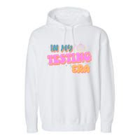 Retro 70's In My Testing Era School Test Time Garment-Dyed Fleece Hoodie