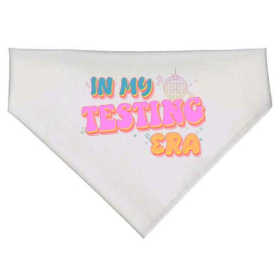 Retro 70's In My Testing Era School Test Time USA-Made Doggie Bandana