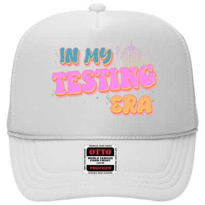 Retro 70's In My Testing Era School Test Time High Crown Mesh Back Trucker Hat