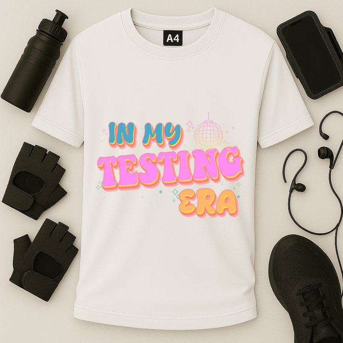 Retro 70's In My Testing Era School Test Time Performance Shirt