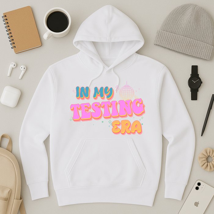 Retro 70's In My Testing Era School Test Time Hoodie
