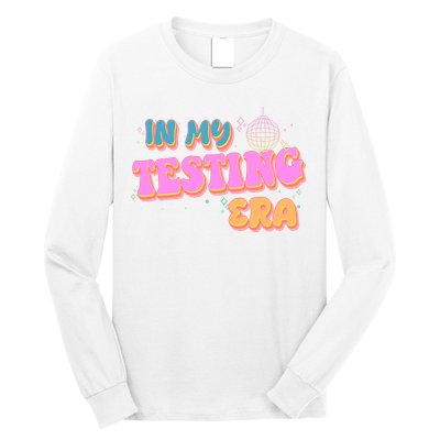 Retro 70's In My Testing Era School Test Time Long Sleeve Shirt